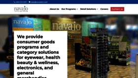 What Navajoinc.com website looked like in 2022 (1 year ago)