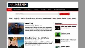 What Naijaremix.com website looked like in 2022 (1 year ago)