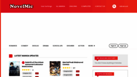 What Novelmic.com website looked like in 2022 (1 year ago)