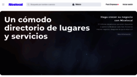 What Nicelocal.com.mx website looked like in 2022 (1 year ago)