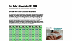 What Netsalarycalculator.co.uk website looked like in 2022 (1 year ago)