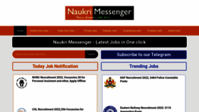 What Naukrimessenger.com website looked like in 2022 (1 year ago)