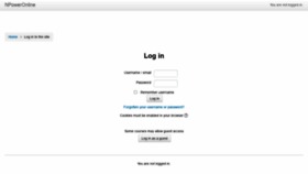 What Npoweronline.org website looked like in 2022 (3 years ago)