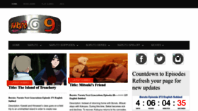 What Narutonine.com website looked like in 2022 (1 year ago)