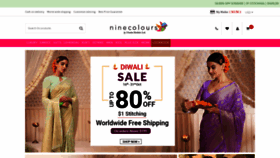 What Ninecolours.com website looked like in 2022 (1 year ago)