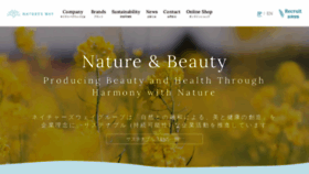 What Naturesway.co.jp website looked like in 2022 (1 year ago)