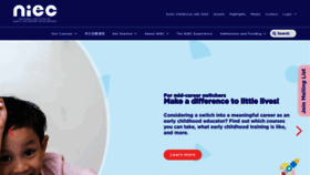 What Niec.edu.sg website looked like in 2022 (1 year ago)