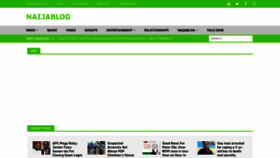 What Naijablog.ng website looked like in 2022 (1 year ago)