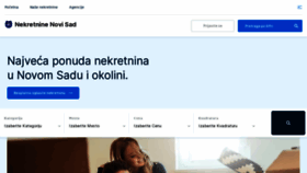 What Nekretnine-novisad.rs website looked like in 2022 (1 year ago)