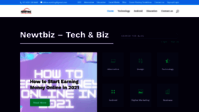 What Newtbiz.com website looked like in 2022 (1 year ago)