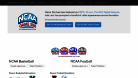 What Ncaagamesim.com website looked like in 2022 (1 year ago)