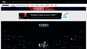 What Nbafinals.com website looked like in 2022 (1 year ago)