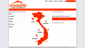 What Nhadat24h.com website looked like in 2022 (1 year ago)