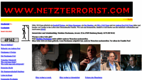 What Netzterrorist.com website looked like in 2022 (1 year ago)