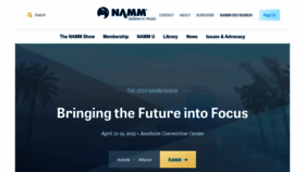 What Namm.com website looked like in 2022 (1 year ago)
