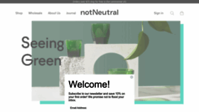 What Notneutral.com website looked like in 2022 (1 year ago)