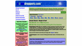 What Namedroppers.com website looked like in 2022 (1 year ago)