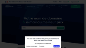 What Nom-domaine.fr website looked like in 2022 (1 year ago)