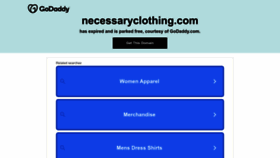 What Necessaryclothing.com website looked like in 2023 (1 year ago)