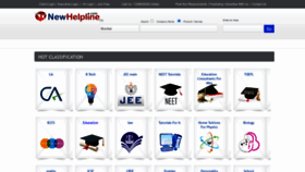 What Newhelpline.com website looked like in 2023 (1 year ago)