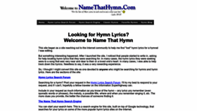 What Namethathymn.com website looked like in 2023 (1 year ago)