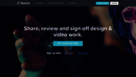 What Notism.io website looked like in 2023 (2 years ago)