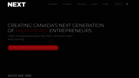 What Nextcanada.com website looked like in 2023 (1 year ago)