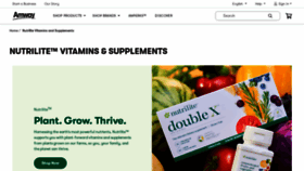 What Nutrilite.com website looked like in 2023 (1 year ago)