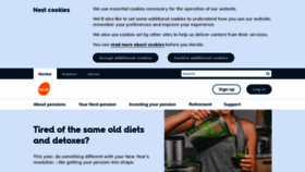 What Nestpensions.org.uk website looked like in 2023 (3 years ago)