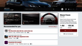What Nissanforums.com website looked like in 2023 (1 year ago)