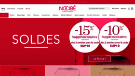 What Nocibe.fr website looked like in 2023 (1 year ago)