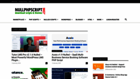 What Nullphpscript.com website looked like in 2023 (1 year ago)