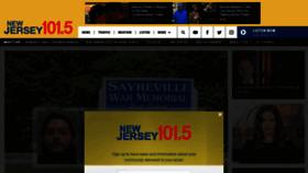 What Nj1015.com website looked like in 2023 (1 year ago)