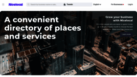 What Nicelocal.ca website looked like in 2023 (2 years ago)