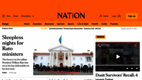 What Nation.africa website looked like in 2023 (1 year ago)