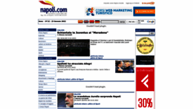 What Napoli.com website looked like in 2023 (1 year ago)