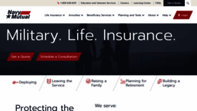 What Navymutual.org website looked like in 2023 (1 year ago)
