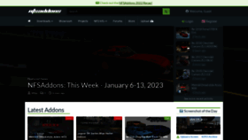 What Nfsaddons.net website looked like in 2023 (1 year ago)