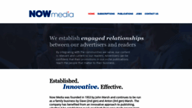 What Nowmedia.co.za website looked like in 2023 (1 year ago)