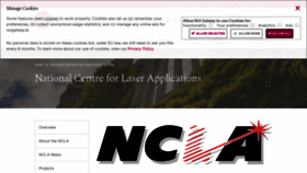 What Ncla.ie website looked like in 2023 (1 year ago)