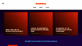 What Nickelodeon.be website looked like in 2023 (1 year ago)