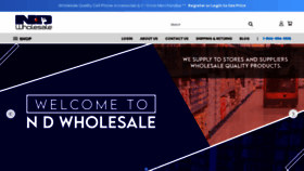 What Ndwholesale.com website looked like in 2023 (1 year ago)