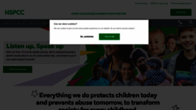 What Nspcc.org.uk website looked like in 2023 (1 year ago)