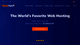 What Namehero.com website looked like in 2023 (1 year ago)