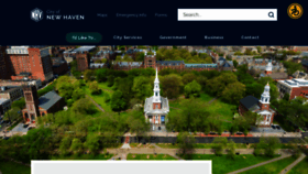 What Newhavenct.gov website looked like in 2023 (1 year ago)