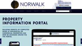 What Norwalk.org website looked like in 2023 (1 year ago)