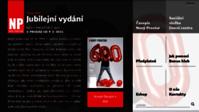 What Novyprostor.cz website looked like in 2023 (1 year ago)