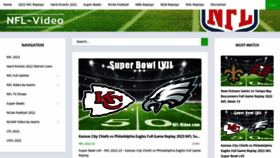 What Nfl-video.com website looked like in 2023 (1 year ago)
