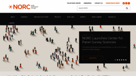 What Norc.org website looked like in 2023 (1 year ago)
