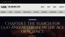 What Near-death.com website looked like in 2023 (1 year ago)